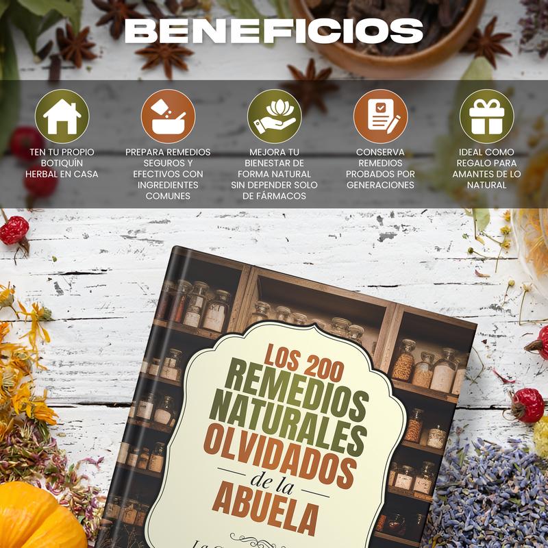 Los 200 Remedios Naturales Olvidados de la Abuela | Spanish Book